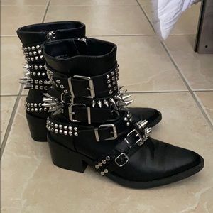 Rocked all over studded boots